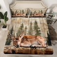 thumbnail image 2 of Castle Fairy Safari Deer Full Size Sheets for Kids Teens,Jungle Animal Bed Sheets, 2 of 7