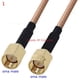 thumbnail image 4 of Kit de conector RG316 SMA a SMA macho hembra, conector RPSMA macho hembra a SMA, para cable de extensión de puente de coleta RG-316 de baja pérdida, 4 of 5