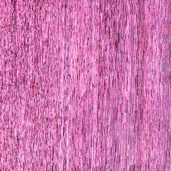 Ahgly Company Indoor Square Oriental Pink Modern Area Rugs, 8' Square