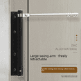 thumbnail image 1 of Cierrapuertas de hotel de acero inoxidable, sencillo y ligero, para el hogar, de madera, con amortiguador silencioso, cierrapuertas automático ajustable, 1 of 4