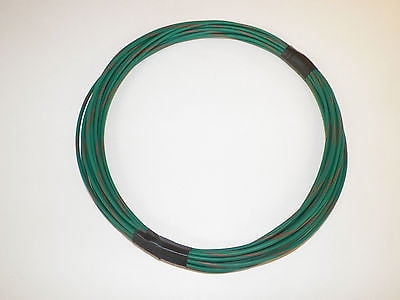 GREEN AUTOMOTIVE  WIRE 18 GAUGE HIGH TEMP GXL  25 FEET STRIPED AVAILABLE