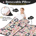 thumbnail image 3 of Boston Terrier Dog with Flower Toddler Nap Mats for Kids Preschool,50"x20" Sleeping Mat Bag or Kids,Toddler Sleeping Bag,Toddler Nap Mat or Daycare, 3 of 6
