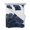 Blue, variant on Navy Blue Gold King Size Down Alternative Comforter,Lightweight Comforter Quilt Bedding Set with Pillow Shams Abstract Line Art Troditional Ink Painting Bed Comforter Duvet Insert 96"x106"