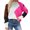 Hot Pink, variant on Vedolay Womens Tops Women's Lightweight Sweaters Long Sleeve Crew Neck Color Block Striped Pullover Tops,A M