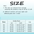 thumbnail image 2 of Fsqjgq Womens Underwear Racerback Bras for Women Lace Bra No Underwire Seamless Bralettes for Women Wireless Bra Soft Support Everyday T Shirt Bras Bandeau Push Up Bras Adaptive Push Up Bras Bustiers, 2 of 4