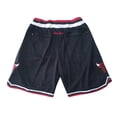 thumbnail image 3 of Pantalones cortos de baloncesto cortos con cordón bordado retro Bulls Pantalones cortos de entrenamiento(Compre 2 y ahorre 10%), 3 of 3