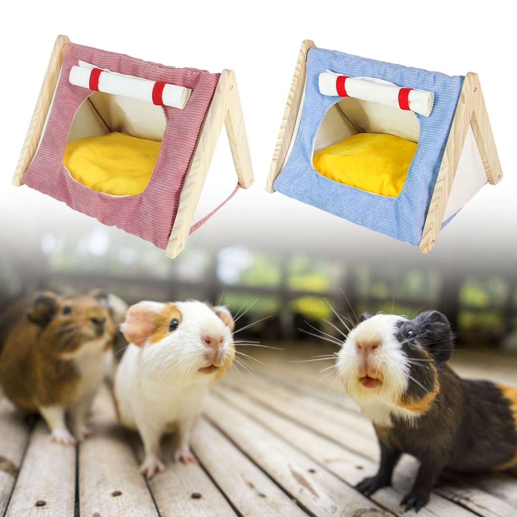 Zeiwohndc Soft Hamster Toy Bed Cage Toy Winter Bed Habitat for Other Small Animals