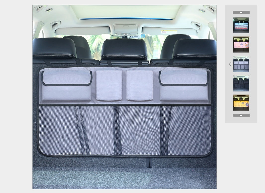 Portable Auto Car Organizer Trunk Rear Back Seat Storage Mesh Pocket Net A2Z4