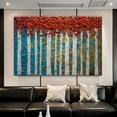 thumbnail image 4 of Oil Painting Wall Art Hand Painted Cherry Blossom Tree on Canvas Paintings Home Decoration for Bedroom Livingroom, 4 of 7
