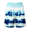thumbnail image 5 of Rggeeun Boys Toddler Shorts Tie-Dye Pattern Elastic Waist With Adjustable Tie & Side Pockets Loose Fit Wide Leg Knee Length For Summer Outdoor Play Trendy Bottoms,Blue,9-10 Years, 5 of 6