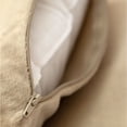 thumbnail image 3 of Cheer Collection Set of 2 Hollow Fiber Filled Lumbar Couch Pillows, 12" x 20" - Taupe, 3 of 4