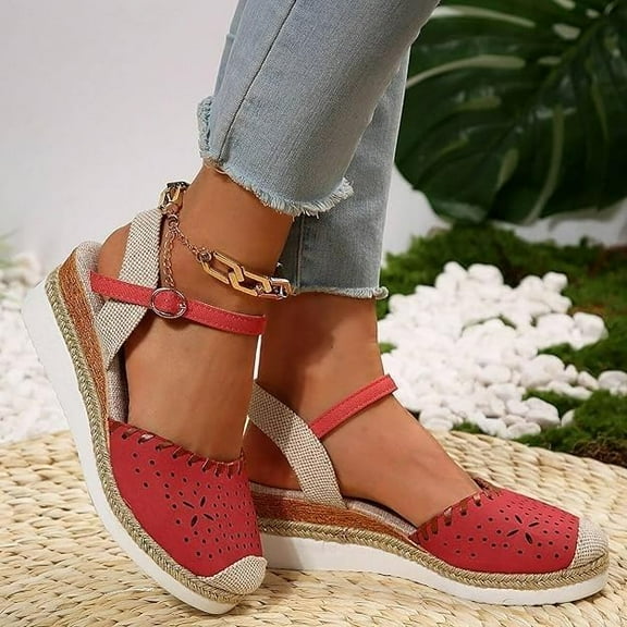 Women's Comfort Breathable Anti-Slip Sandals, Platform Heel for Casual & Dressy Occasions