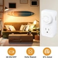 thumbnail image 3 of Outlet Timer, Heat Resistant Enhance Safety Reasonable Structure Mechanical Outlet Timer US Standard 125V  for Home Appliance, 3 of 7