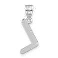 thumbnail image 3 of Diamond2Deal 14K Pendentif Initiale Lettre L en Or Blanc pour Femmes, 3 of 6