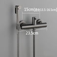 thumbnail image 5 of Black Handheld Bidet Sprayer with Hot Cold Water, Compatible with Bathroom Toilets, 5 of 5