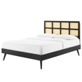 thumbnail image 1 of Platform Bed Frame, Queen Size, Wood, Black, Modern Contemporary Urban Design, Bedroom Master Guest Suite, 1 of 9