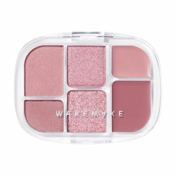 Paleta de sombras suaves y translúcidas - 02 Lasy Rose de Wakemake para mujer - 0.22 oz Maquillaje