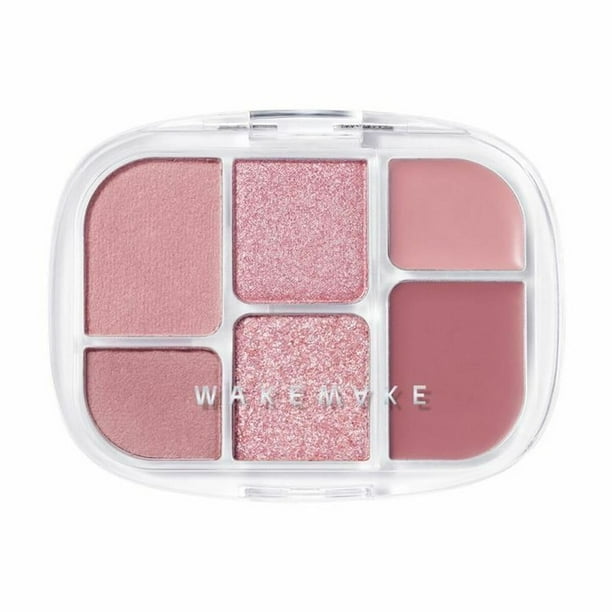 Paleta de sombras suaves y translúcidas - 02 Lasy Rose de Wakemake para mujer - 0.22 oz Maquillaje