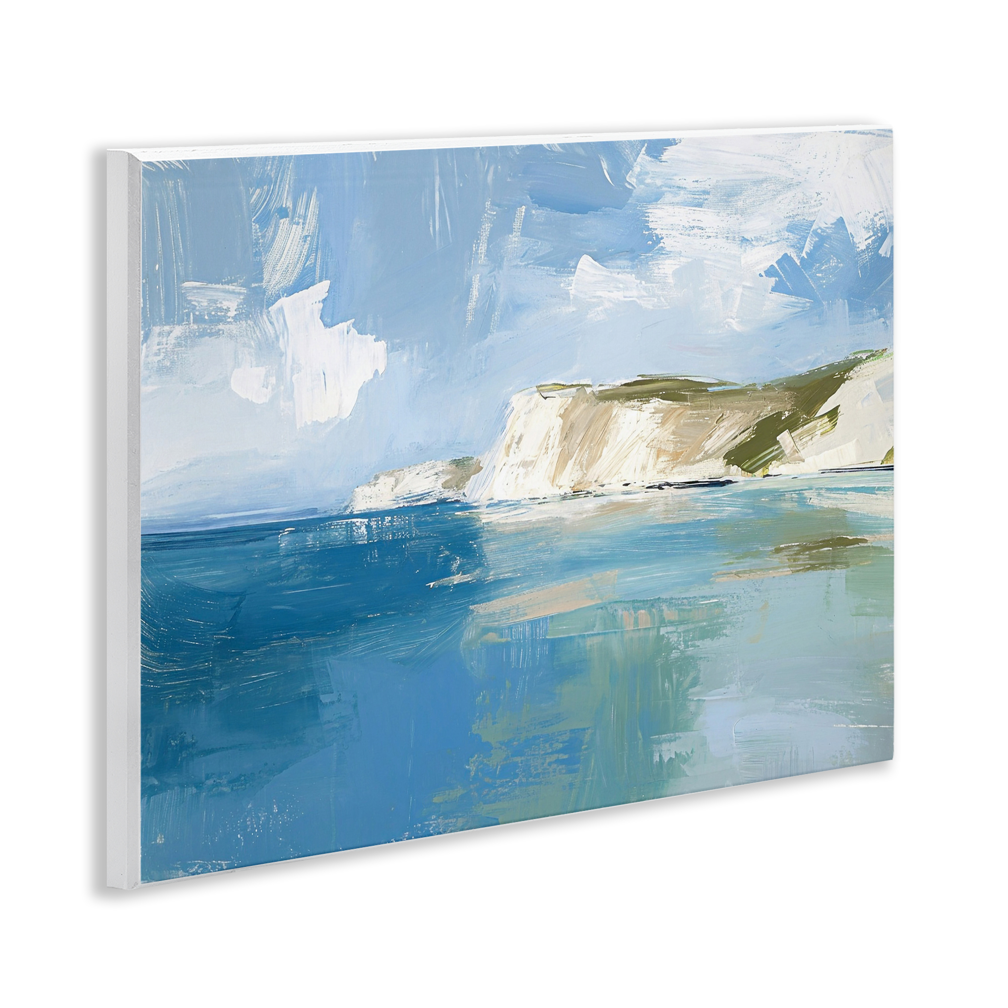 Stupell Industries Coastal Wilderness Shore Coastal Painting Unframed Art Print Wall Art, 14 x 11