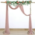 thumbnail image 4 of Outdoor Tulle Curtain Wedding Arch Hanging Drape Fabric Gauze Curtain Photo Photography For Wedding Decoration (2ft X 18ft), 4 of 9