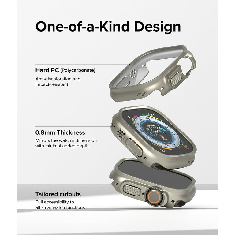 Spigen Thin Fit Designed for Apple Watch Ultra 2/Apple Watch Ultra Case,  Thin Hard PC Case for Apple Watch Ultra 49mm Case - Black