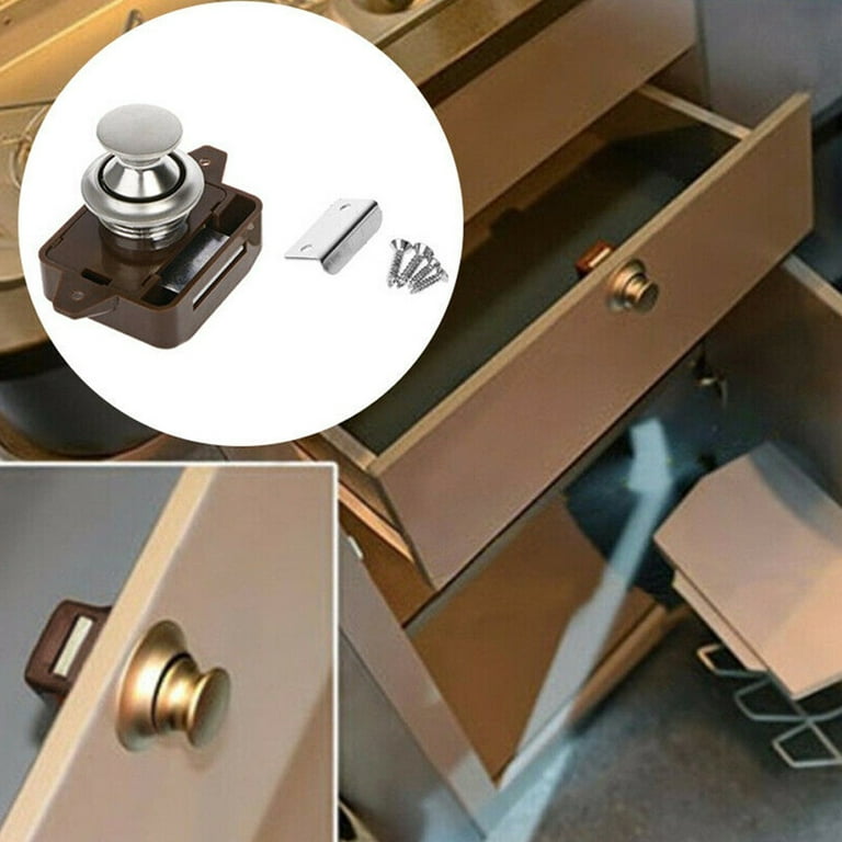 Mduoduo 2 Set Drawer Lock with Key Antique Small BoPcs Cabinet