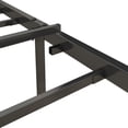 thumbnail image 3 of Queen Size Platform Bed Frame with Charging Station & Upholstered Headboard, Metal Platform - Grey, 3 of 6