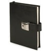 Eccolo Made in Italy Leather 5 x 7-Inch Locking Journal Diary, Black