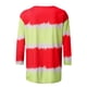 thumbnail image 5 of Camiseta estampada a la moda para mujer, blusa de manga 3/4 de longitud media, cuello redondo, camisetas informales Pompotops  FGAJ2572, 5 of 5
