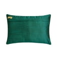 thumbnail image 3 of The HomeCentric Pack of 2, 12"x18" (30x45 cm) Pillow Cover Green, Royal Green Lumbar Pillow Cover Mother Of Pearls Lumbar Pillow Cover Rectangle Silk Lumbar Pillow Cover Floral - Royal Queen Gardens, 3 of 3