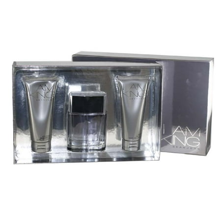 Gardenia Gel Eau De Toilette - I Am King 3 Pc. Gift Set ( Eau De Toilette Spray 3.4 Oz + Shower Gel 3.4 Oz + Aftershave Balm 3.4 Oz )