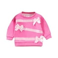 thumbnail image 2 of Bnwani Long Sleeve Toddler Shirts Girls Fall Spring Crew Neck Casual Fashion Cute Tops 0-6 Months, 2 of 9