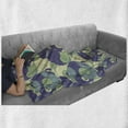 thumbnail image 6 of Abstract Soft Flannel Fleece Throw Blanket, Vintage Spirals Intertwined Abstract Geometry Illustration, Cozy Plush for Indoor and Outdoor Use, 60" x 80", Indigo Green, by Ambesonne, 6 of 6