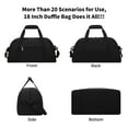 thumbnail image 2 of Small Gym Bag 18 inch Carry On Duffel Bag for Weekender Travel, 2 of 7