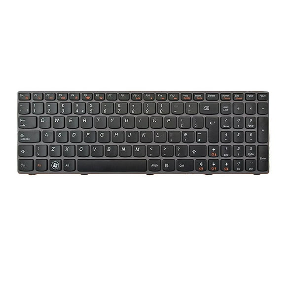 thinsony Ordinateur Portable Intégré Clavier PS/2 Interface Filaire UK Mise en Page Clavier Anglais Dactylographie Pièces Remplacement pour Lenovo Ideapad G580 G585