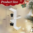 thumbnail image 6 of 2 in 1 Multifunctional Mantel Hangers With 2 Hooks - Heavy Duty Adjustable Fireplace Hangers, No Drill Required - Black (5PCs), 6 of 12