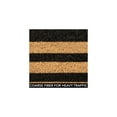 thumbnail image 4 of mDesign Rectangular Coir and Rubber Entryway Doormat with Natural Fibers for Indoor or Outdoor Use - Neutral Design - Stripe Design - Minimalistic - 36" x 22" - Natural/Black Natural Stripe 36 x 22, 4 of 5