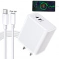 thumbnail image 4 of USB C Fast Wall Charger Block Fast Charging Plug Box Brick Double Ports Cube With Charging Cable 20W PD Power Type C Charging For Laptops Smart Phone EU plug, 4 of 5
