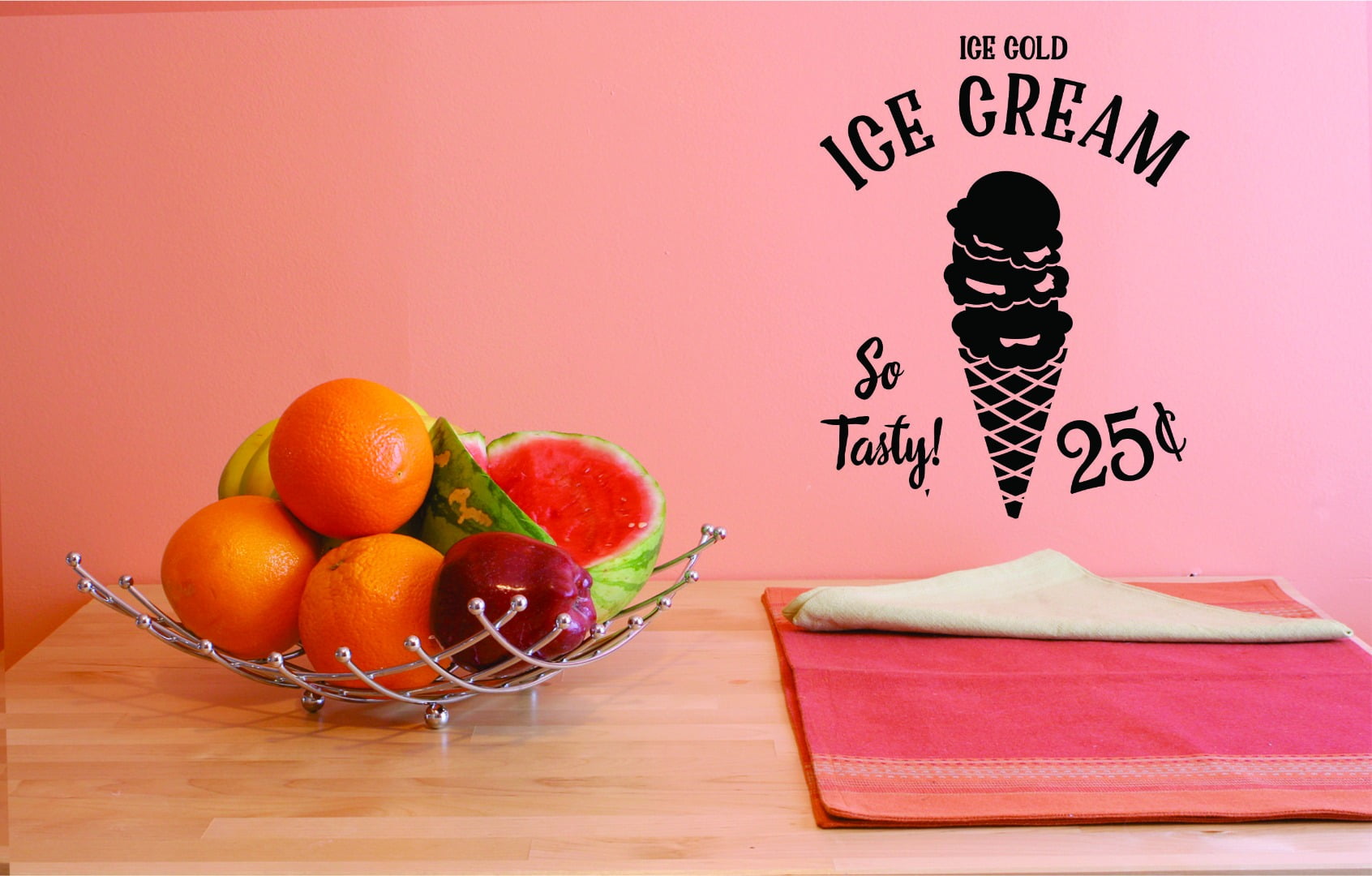 Custom Wall Decal Vinyl Ice Cold Ice Cream Home Decor Picture Art 10