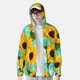 thumbnail image 2 of Fotbe Sunflowers With Green Leaves Chaqueta con Protección Solar UPF 50+ para Hombre y Mujer, Camisa con Capucha y Bolsillos-Large, 2 of 7