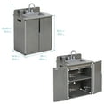 thumbnail image 2 of ECR4Kids Wooden Pretend Play Kitchen Sink for Kids, Montessori Playset, Grey Wash, 2 of 9