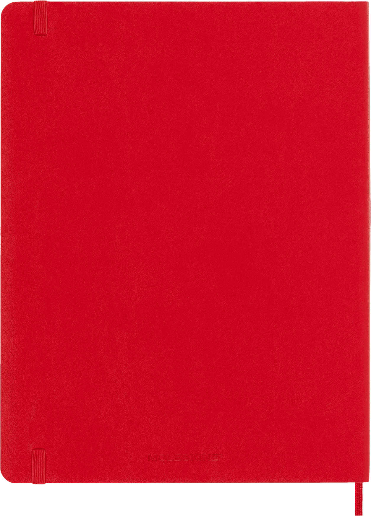 Moleskine Classic Notebook, Soft Cover, XL (7.5" x 9.75"), Plain, Scarlet Red