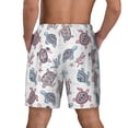 thumbnail image 4 of Uemuo Tribal Style Turtle Pattern Mens Swim Trunks Quick Dry Board Shorts with Mesh Lining, Stretch Beach Shorts Quick Dry No-Chafing Board Shorts-X-Large, 4 of 9
