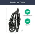 thumbnail image 6 of Colugo Compact Stroller - One Hand Fold Lightweight Stroller, Travel Stroller with Rain Cover, Backpack and Cup Holder, Black, 6 of 9