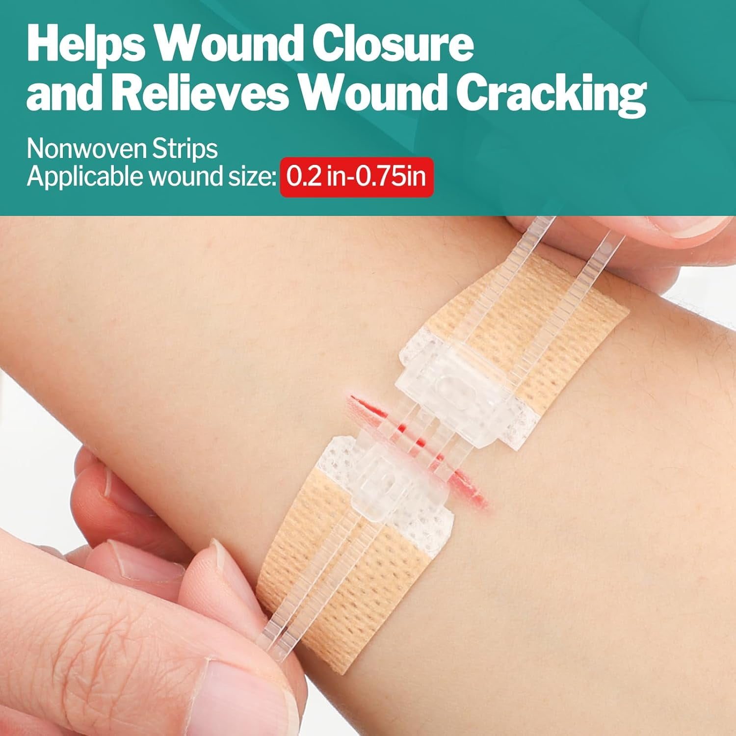 28 pack wound closure tape, 3 types of butterfly bandages, first aid tear closure set, no sutures required to repair wounds, quick hemostasis zipper style wound closure device
