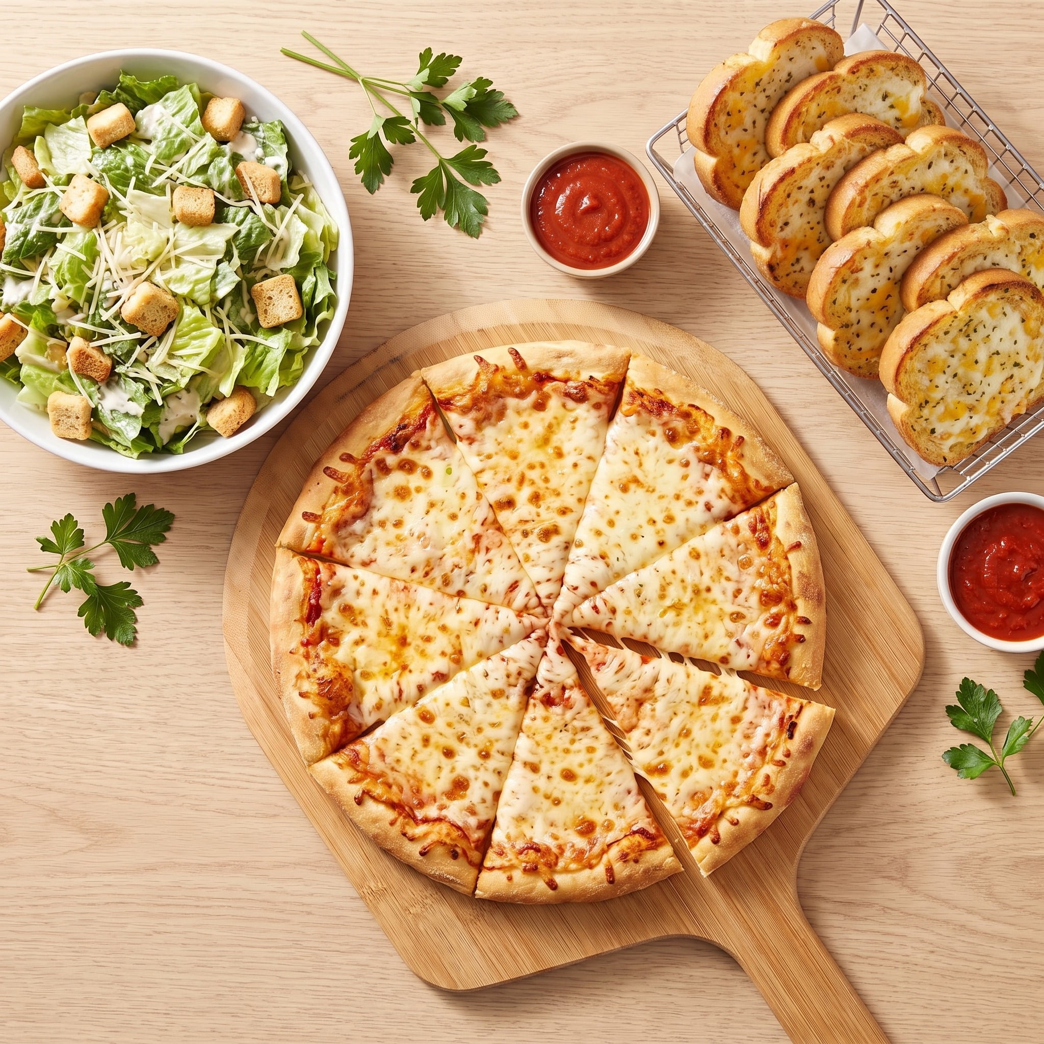 Fresh Cheese Pizza Meal Bundle