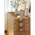 thumbnail image 5 of Table Runner 72 Inches Long for Kitchen Dining, Western Texas Star Vintage Dresser Scarf Farmhouse, Dining Table Decorations for Wedding/Parties, Retro Farmhouse Yellow Brown Wooden 18 x 72 In, 5 of 8