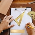 thumbnail image 2 of High-quality Plastic Drafting Ruler Set, Transparent Triangle Ruler Protractor Set, Clear And Accurate Scale Lines, Geometry Scale Ruler For Architecture Engineering Arts, 2 of 5