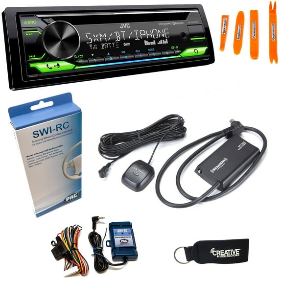 JVC KD-T910BTS - CD Receiver w/ Bluetooth, USB, Amazon Alexa   SirusXM Radio Tuner & Swi-RC Control Interface