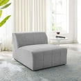 thumbnail image 2 of Sofa Middle Chair, Fabric, Light Grey Gray, Modern Contemporary Urban Design, Living Lounge Room Hotel Lobby Hospitality, 2 of 8
